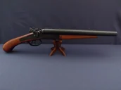 Repliki - broń - Denix SA REPLIKA DWURURKA EUA OBRZYN NA STOJAKU MODEL 1114+800 1114+800 - miniaturka - grafika 1