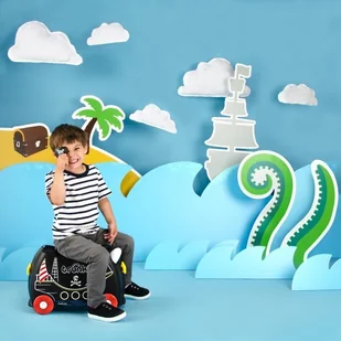 Trunki JEŻDŻĄCA WALIZECZKA JEŹDZIK 2w1 TRUNKISAURUS TRU-R066 - Walizki dla dzieci - miniaturka - grafika 6