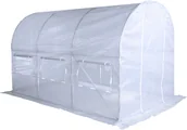 Szklarnie ogrodowe - Home&Garden tunel foliowy 200x350 cm 7 m2) biały (463892) - miniaturka - grafika 1