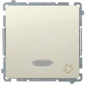 Kontakt Simon Wyłącznik ścienny Basic dzwonek z podśw. (moduł) BMD1L.01/12 beżow - Wyłączniki światła i elektryczne - miniaturka - grafika 2