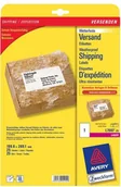 Etykiety do drukarek - Avery zweckform Zweckform etykiety 199.6mm x 289.1mm, A4, białe, 1 etykieta, wodoodporny, pakowany po 25 szt., L7997-25, do drukarek laser L7997-25 - miniaturka - grafika 1