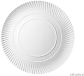 Opakowania gastronomiczne - abc-pak Talerz papierowy biały 32cm 100 szt. 7510232 - miniaturka - grafika 1