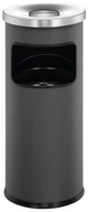 Kosze na śmieci - Durable Kosz na śmieci metalowy Safe z popielnicą 17l - szary 333258 - miniaturka - grafika 1