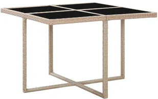 vidaXL 5 częściowy zestaw mebli ogrodowych z poduszkami rattan PE beżowy 46385 46385 - Meble ogrodowe - miniaturka - grafika 5