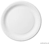 Opakowania gastronomiczne - abc-pak Talerz papierowy biały 23cm 100szt. 7500023 - miniaturka - grafika 1