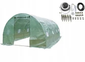 Szklarnie ogrodowe - 4iQ Tunel Foliowy 3x6m Zielony + Automat Do Nawadniania 10pkt - miniaturka - grafika 1