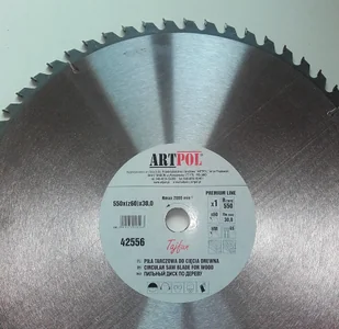 ARTPOL Piła tarczowa ARTPOL, 500x30x40z /AR - Akcesoria do elektronarzędzi - miniaturka - grafika 2