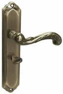 Klamki - Kuchinox Klamka drzwiowa Retro długi szyld WC ZnAl - miniaturka - grafika 1