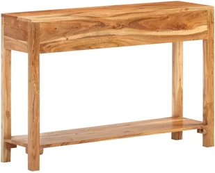 vidaXL Szafka, 110x30x75 cm, lite drewno akacjowe 320471 - Szafki do salonu - miniaturka - grafika 4