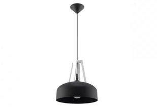 Sollux Lighting CASCO Czarna | Białe Drewno lampa wisząca SL.0389 SL.0389 - Lampy sufitowe - miniaturka - grafika 2