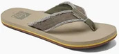 Klapki i japonki męskie - Reef japonki męskie TWINPIN FRAY Olive/Tan - miniaturka - grafika 1