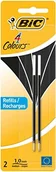 Wkłady do długopisów - BIC 4 Colours wkład do długopisu, czarny 2 szt. 931779 - miniaturka - grafika 1