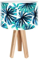 Lampy stojące - Macodesign Lampa biurkowa Niebieska palma mini-foto-423, 60 W - miniaturka - grafika 1