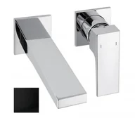 Baterie umywalkowe - Alpi DIMY Bateria umywalkowa podtynkowa czarny mat DM018BL DM018BL - miniaturka - grafika 1