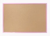 Tablice i flipcharty - Allboards Tablica korkowa w kolorowej ramie 90x60 cm RÓŻOWA TK96R - miniaturka - grafika 1