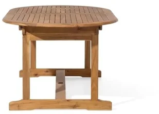 Beliani Zestaw ogrodowy drewniany 8-osobowy poduchy grafitowe MAUI - Meble ogrodowe - miniaturka - grafika 6