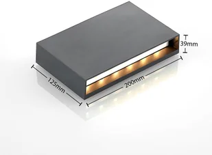 Lindby Lindby Jarte kinkiet zewnętrzny LED, 20 cm up/down - Lampy ogrodowe - miniaturka - grafika 4