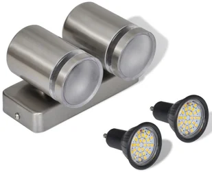 vidaXL Lampa ścienna LED ze stali nierdzewnej o stożkowej głowicy - Lampy ogrodowe - miniaturka - grafika 4