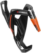 Akcesoria rowerowe - ELITE Koszyk na bidon Custom Race Plus czarno-pomarańczowy - miniaturka - grafika 1