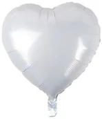 Balony i akcesoria - GoDAN Balon foliowy 18" na urodziny, Serce białe BFOL/7081-5 - miniaturka - grafika 1