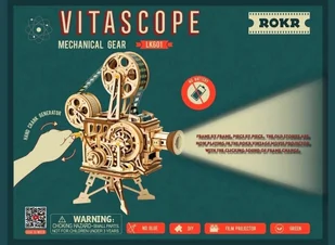 Robotime Technology (Suzhou) CO.,LTD. Drewniany Model Puzzle 3D Projektor + Film LK601 - Puzzle - miniaturka - grafika 11