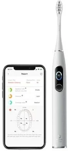 Oclean X Pro Elite Premium + 7 końcówek + etui Biały - Szczoteczki elektryczne - miniaturka - grafika 2