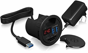 RaidSonic Czytnik do Biurka USB 3.0 SD/MicroSD LED IB-Hub1404 - Części i akcesoria do laptopów - miniaturka - grafika 2