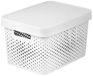 Curver Pojemnik z pokrywką  Infinity ażurowy 17 l biały - Pudła i kartony archiwizacyjne - miniaturka - grafika 5