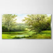 Obrazy i zdjęcia - PL Coloray Obraz na Szkle Drzewa Rzeka Natura 140x70cm - miniaturka - grafika 1