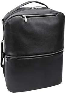 McKlein Czarny plecak i torba podróżna East Side ze skóry naturalnej na laptopa 17" - Torby na laptopy - miniaturka - grafika 15