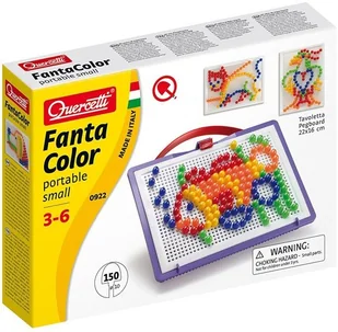 Quercetti FANTACOLOR MOZAIKA 10mm 150szt GXP-506139 - Zabawki kreatywne - miniaturka - grafika 6