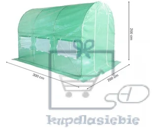 Home&Garden Tunel foliowy 200 cm x 300 cm (6 m2) - kolor zielony - Szklarnie ogrodowe Home&Garden Tunel foliowy 200 cm x 300 cm (6 m2) - kolor zielony - Szklarnie ogrodowe - miniaturka - grafika 10
