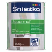 Emalie - ŚNIEŻKA ŚNIEŻKA SUPERMAL EMALIA OLEJNO-FTALOWA BRĄZOWY MAT R8016 0,2L q126900200R801600 - miniaturka - grafika 1