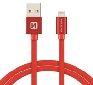 Kable USB - SWISSTEN Kabel USB Lightning SWISSTEN 2 m Czerwony 71523306 - miniaturka - grafika 1