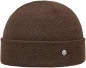 Czapki damskie - Merino Czapka Dokerka Fine Knit by Lierys, ciemnobrązowy , One Size - miniaturka - grafika 1
