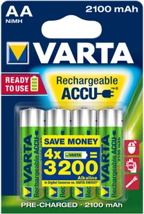Varta Ready2use R6/AA Ni-MH 2100mAh - Ładowarki i akumulatory Varta Ready2use R6/AA Ni-MH 2100mAh - Ładowarki i akumulatory - miniaturka - grafika 3
