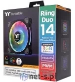 Thermaltake Riing Trio 14 LED RGB Radiator Fan TT CL-F077-PL14SW-A - Chłodzenie procesora - miniaturka - grafika 4