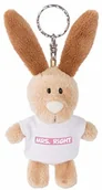 Breloki - NICI NICI 44723 brelok do kluczy zając z T-shirtem Mrs Right 10 cm, beżowy 44723 - miniaturka - grafika 1
