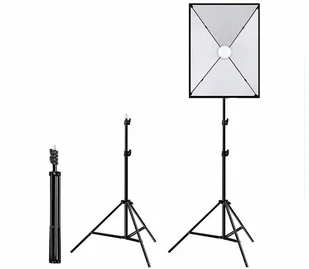 Puluz Zestaw studyjny Softbox LED Puluz 50x70cm statyw żarówka LED 1 szt PU5070EU PU5070EU - Części i akcesoria do laptopów - miniaturka - grafika 3