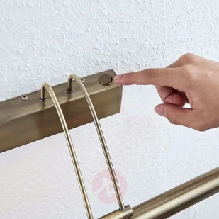 Lampenwelt com Oświetlenie obrazów LED Mailine przełącz. mosiądz - Lampy ścienne - miniaturka - grafika 5