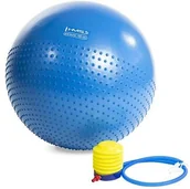 Piłki do ćwiczeń - HMS PIŁKA GIMNASTYCZNA MASUJACA YB03 55CM NAVY BLUE - miniaturka - grafika 1