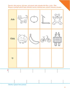 Wydawnictwo MAC Olek i Ada. Sześciolatek. Poziom B+. Karty pracy cz. 1 890271 - Edukacja przedszkolna - miniaturka - grafika 3