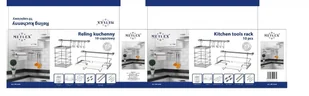 KingHoff Metlex Lumarko Reling kuchenny 10 elementowy metlex mx-4540 srebrny MX-4540 - Przybory do gotowania - miniaturka - grafika 2