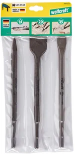 WOLFCRAFT 3-częściowy zestaw dłut, 7914000 GmbH - Narzędzia warsztatowe - miniaturka - grafika 4