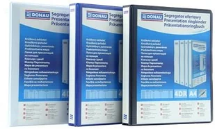 Donau Segregator ofertowy PP, A4/4RD/65, czarny 2788654PL-01 - Segregatory - miniaturka - grafika 2