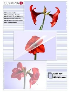 Olympia Zestaw folii - 100 sztuk, 80 mikronów - Folie do laminatora - miniaturka - grafika 2