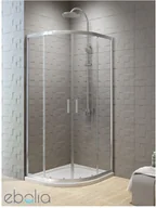 Kabiny prysznicowe - New Trendy Kabina półokrągła 80x80 New Varia New Trendy (K-0495) - miniaturka - grafika 1