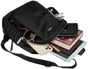 David Jones Zgrabny plecak damski z frontowymi kieszeniami - Plecaki - miniaturka - grafika 4