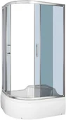 Kabiny prysznicowe - Novoterm Azalia 100x80 prawa - miniaturka - grafika 1