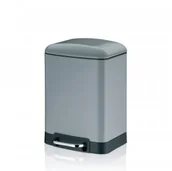 Kosze na śmieci - Kela Davino - kosz otwierany pedałem, 6,0 l, szary, KE-22997 - miniaturka - grafika 1